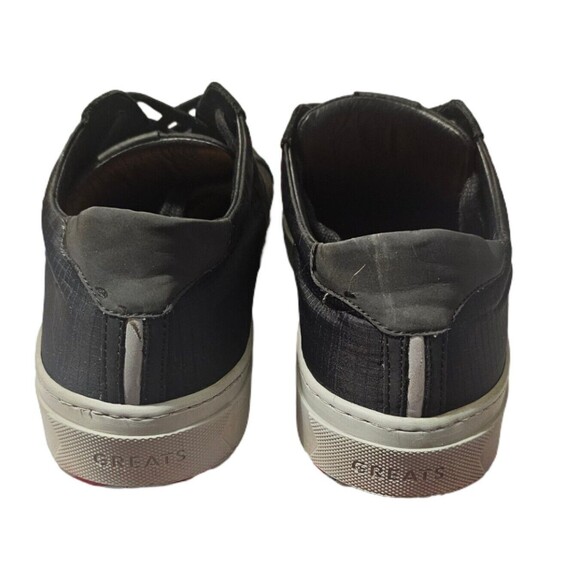 Greats Brooklyn Men's SZ 13 black Canvas and Leather Lace Up Casual Sneaker - Picture 6 of 8